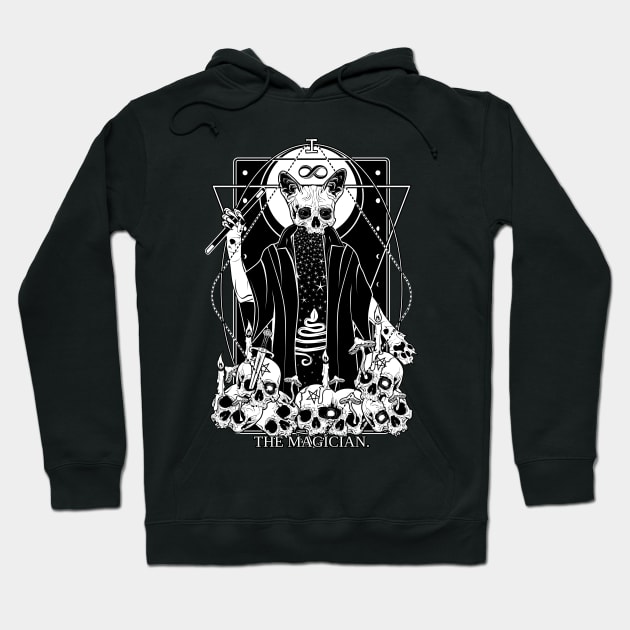 The Magician tarot card Hoodie by Von Kowen